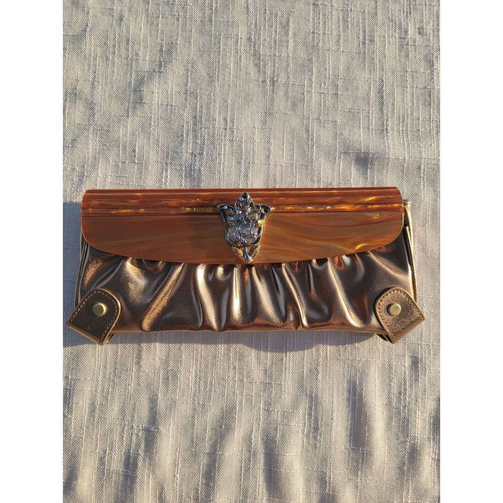 Vintage Iris‎ Lane Bronze clutch